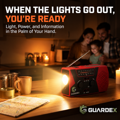 Guardex Lifeline Radio 4-in-1 Survival Tool