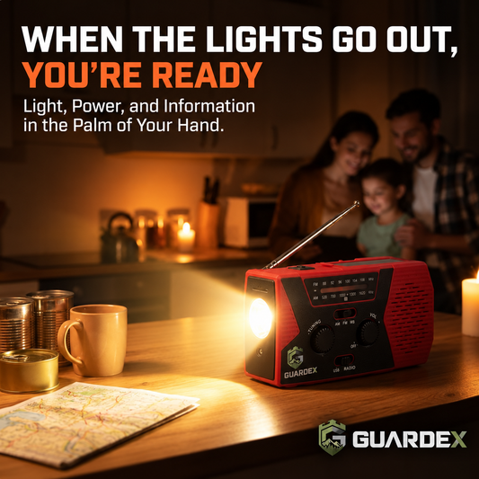 Guardex Lifeline Radio 4-in-1 Survival Tool